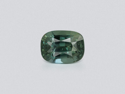 Unheated Teal sapphire cushion cut 5.08 carats, Tanzania photo
