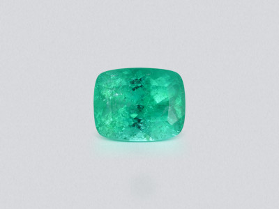 Tourmaline verte néon de Paraíba taille coussin 16,01 carats, Brésil photo