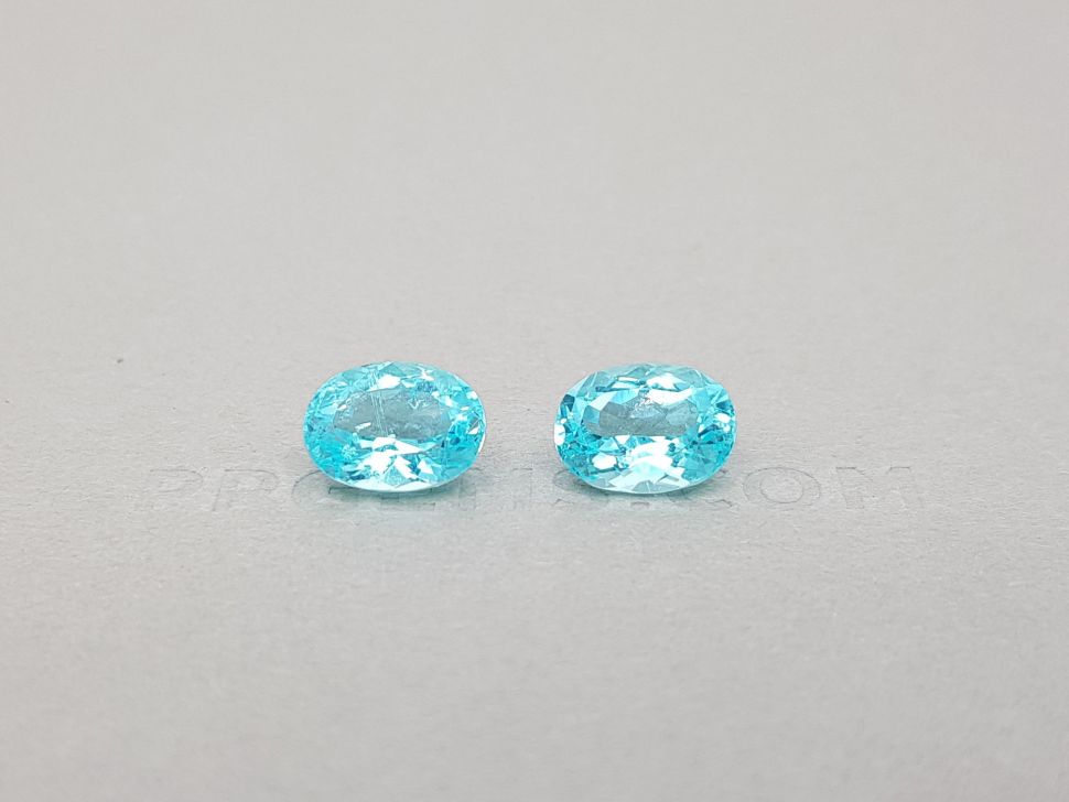 Paired Paraiba tourmalines, oval cut 4.40 ct Image №1