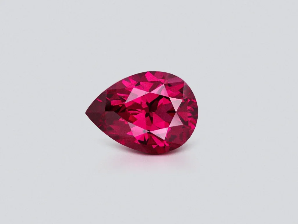 Grenat rhodolite taille poire 5,17 ct, Tanzanie Image №1