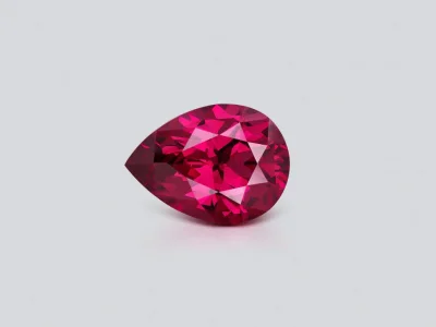 Grenat rhodolite taille poire 5,17 ct, Tanzanie photo