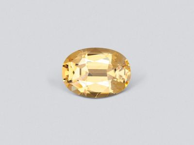 Yellow sapphire in oval cut 2.25 ct from Madagascar photo