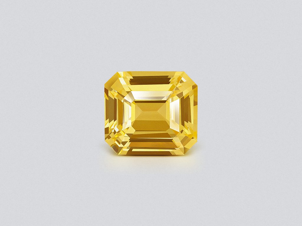 Pastel Yellow sapphire in octagon cut 2.23 carats, Sri Lanka Image №1