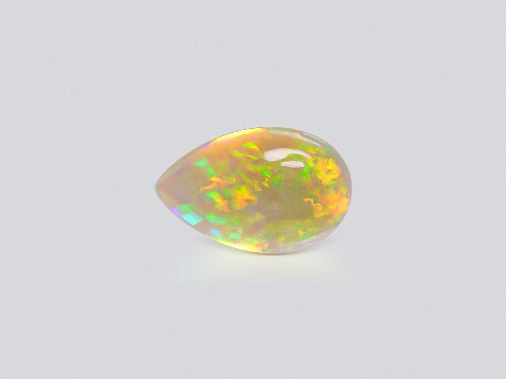 Gran ópalo negro talla cabujón de 19,35 quilates, Etiopía Image №1