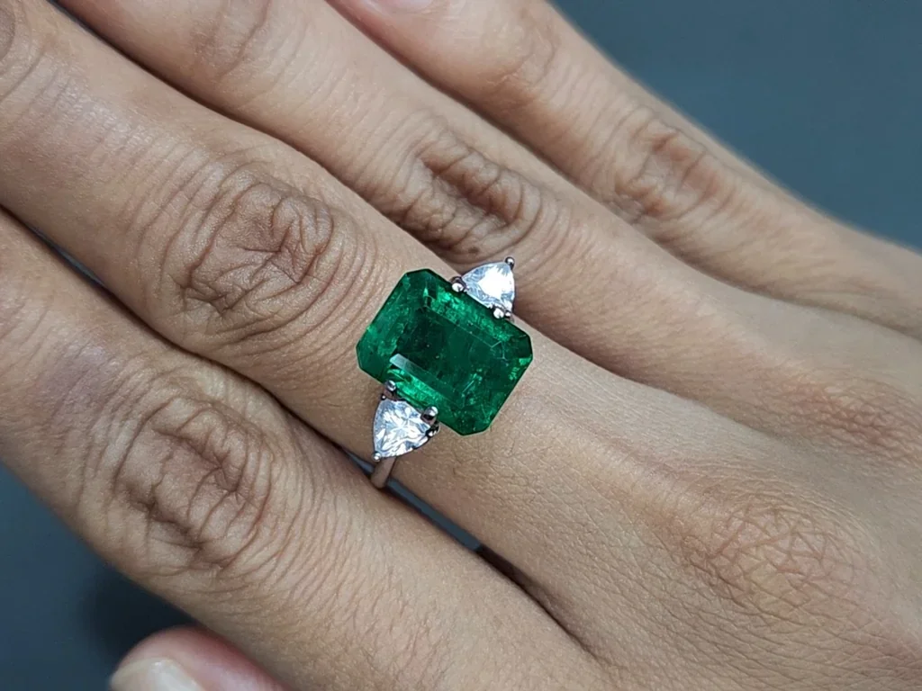 Smaragd im achteckschliff 4,93 karats, Sambia  Image №5