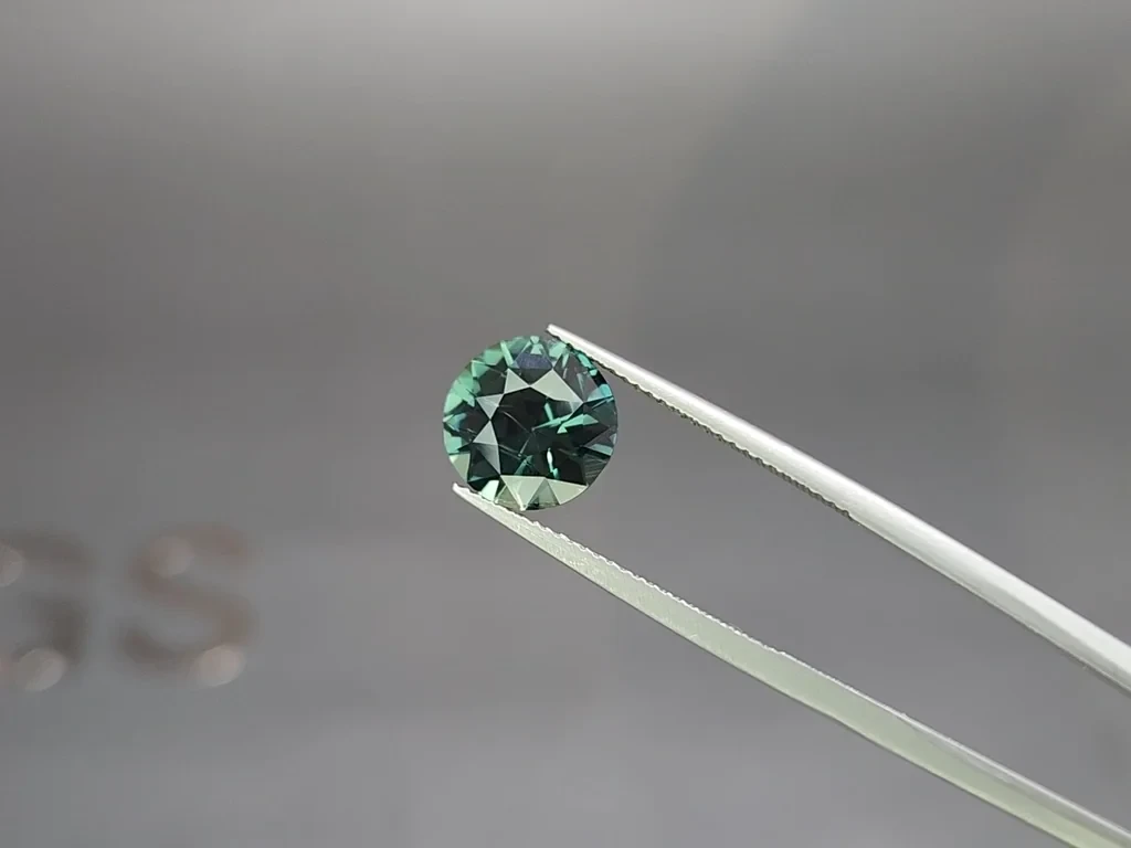 Sapphire Teal round cut 4.55 carats, Madagascar Image №3