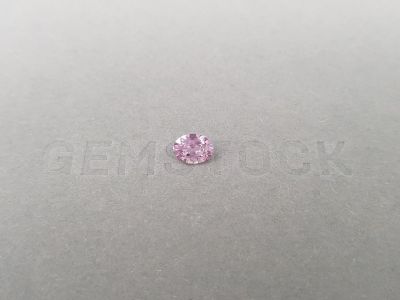Pale pink unheated oval cut sapphire from Madagascar 0.82 ct photo