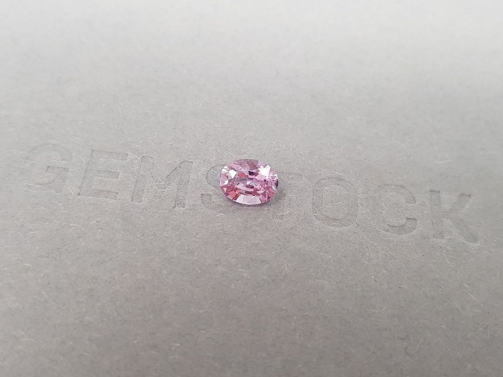Pale pink unheated oval cut sapphire from Madagascar 0.82 ct Image №3