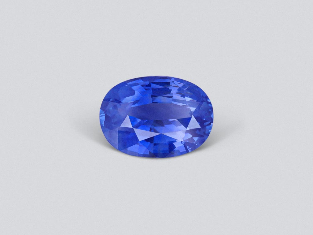 Cornflower blue unheated sapphire in oval cut 2.62 ct, Sri Lanka Image №1