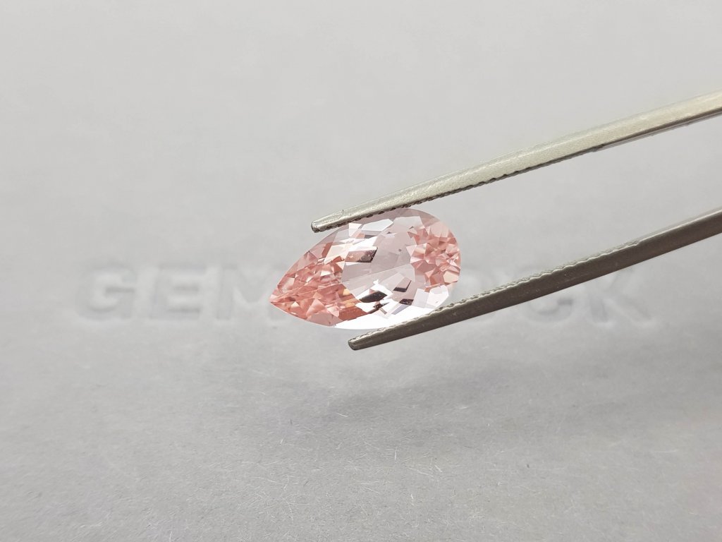 Morganite taille poire 3.54 ct Image №4