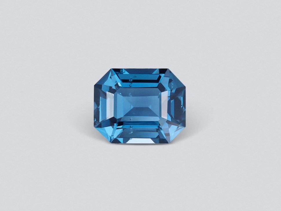 Cobalt blue spinel in octagon cut from Tanzania 1.49 carats Image №1
