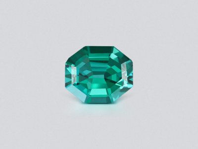 Rare Lagoon tourmaline with intense blue hue in octagon cut 4.33 carats, Africa photo