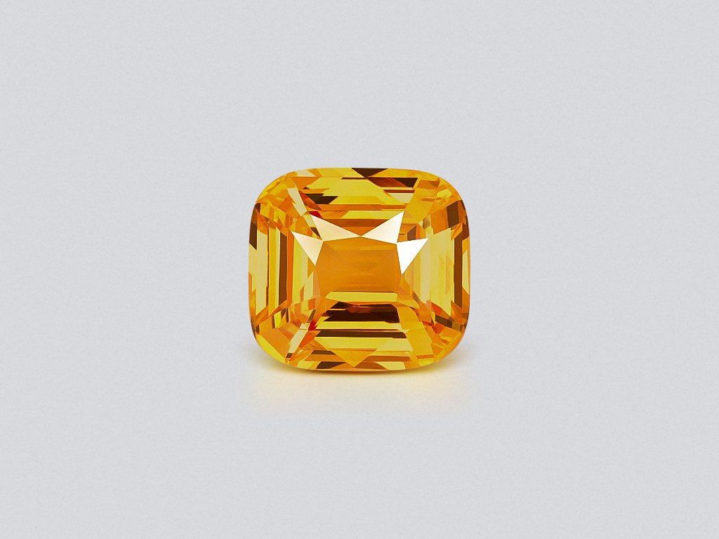 Orange-yellow sapphire in cushion cut 2.00 carats, Sri Lanka  Image №1