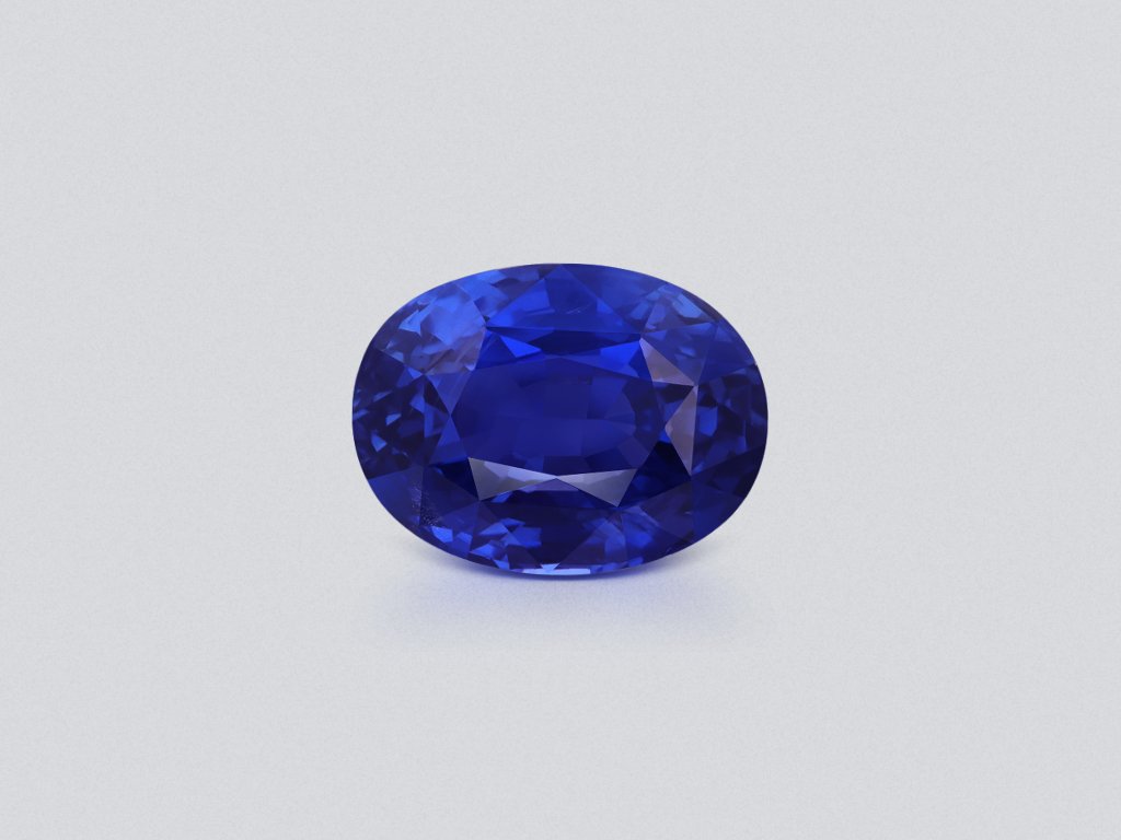 Saphir bleu royal taille ovale non chauffé 9,01 carats, Sri Lanka Image №1