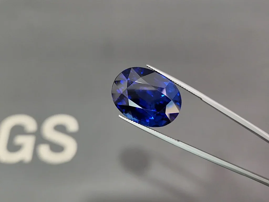 Königsblauer Investment-Saphir im Ovalschliff, 50,09 ct, Sri Lanka  Image №3