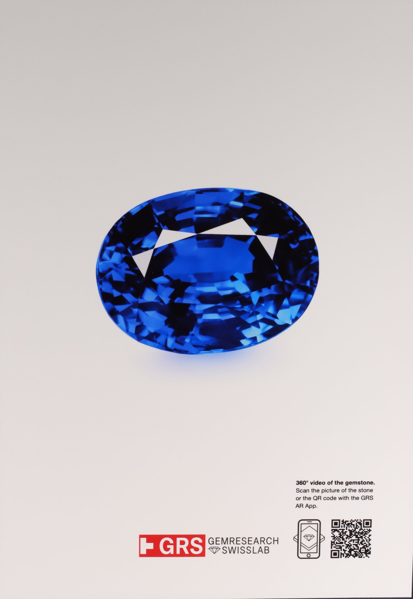 Königsblauer Investment-Saphir im Ovalschliff, 50,09 ct, Sri Lanka  Image №5