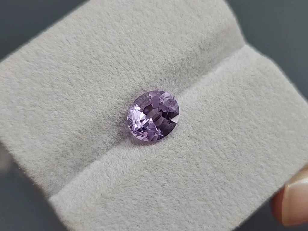 Purple spinel oval cut 1.84 carats, Tanzania Image №4