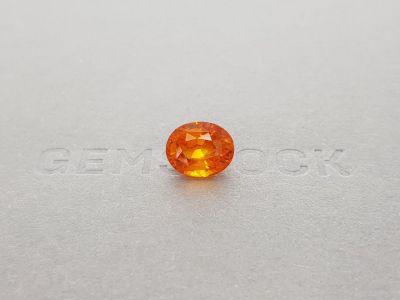 Bright orange sapphire 5.41 ct, Sri Lanka photo