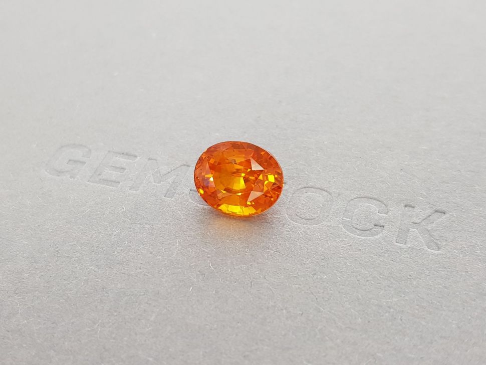 Bright orange sapphire 5.41 ct, Sri Lanka Image №3