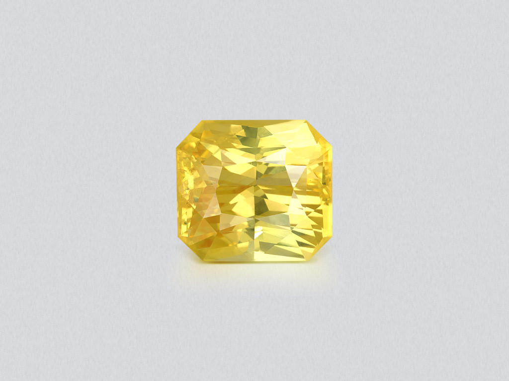 Unheated yellow sapphire radiant cut 8.66 carats, Sri Lanka Image №1