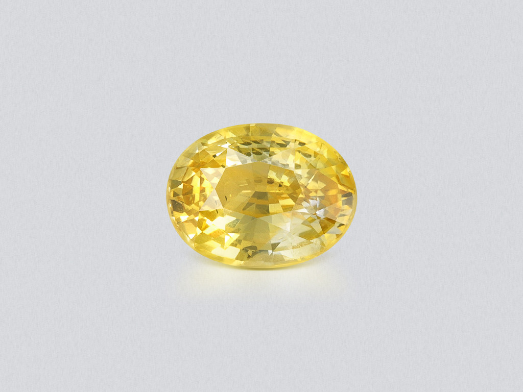 Gelber saphir Vivid Yelow im ovalschliff 1,73 karat, Sri Lanka Image №1