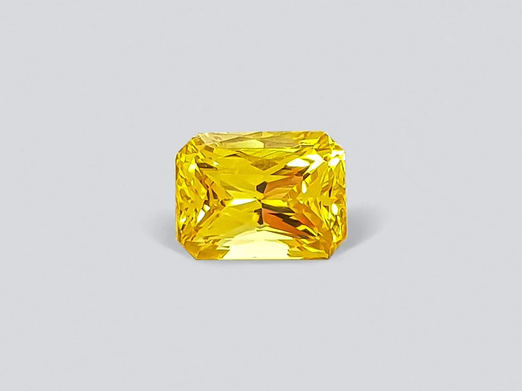 Bright yellow radiant cut sapphire 2.10 ct, Sri Lanka Image №1