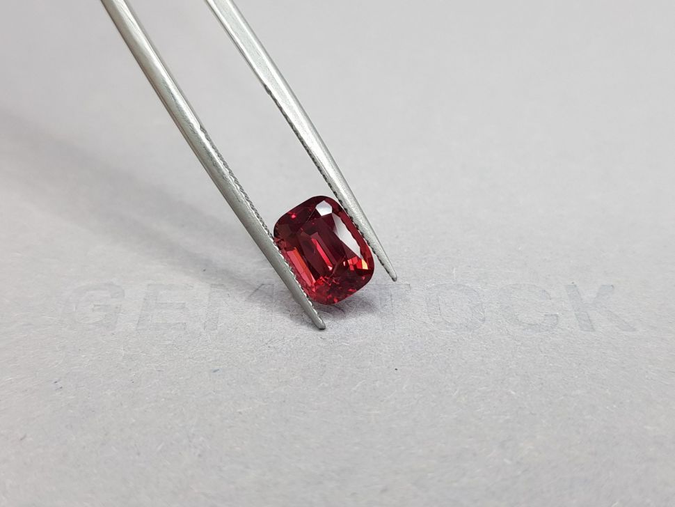 Cushion cut red spinel 2.56 ct Image №4