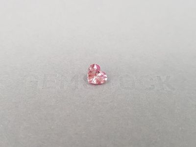 Untreated Padparadscha sapphire in heart shape 1.20 ct, Madagascar photo