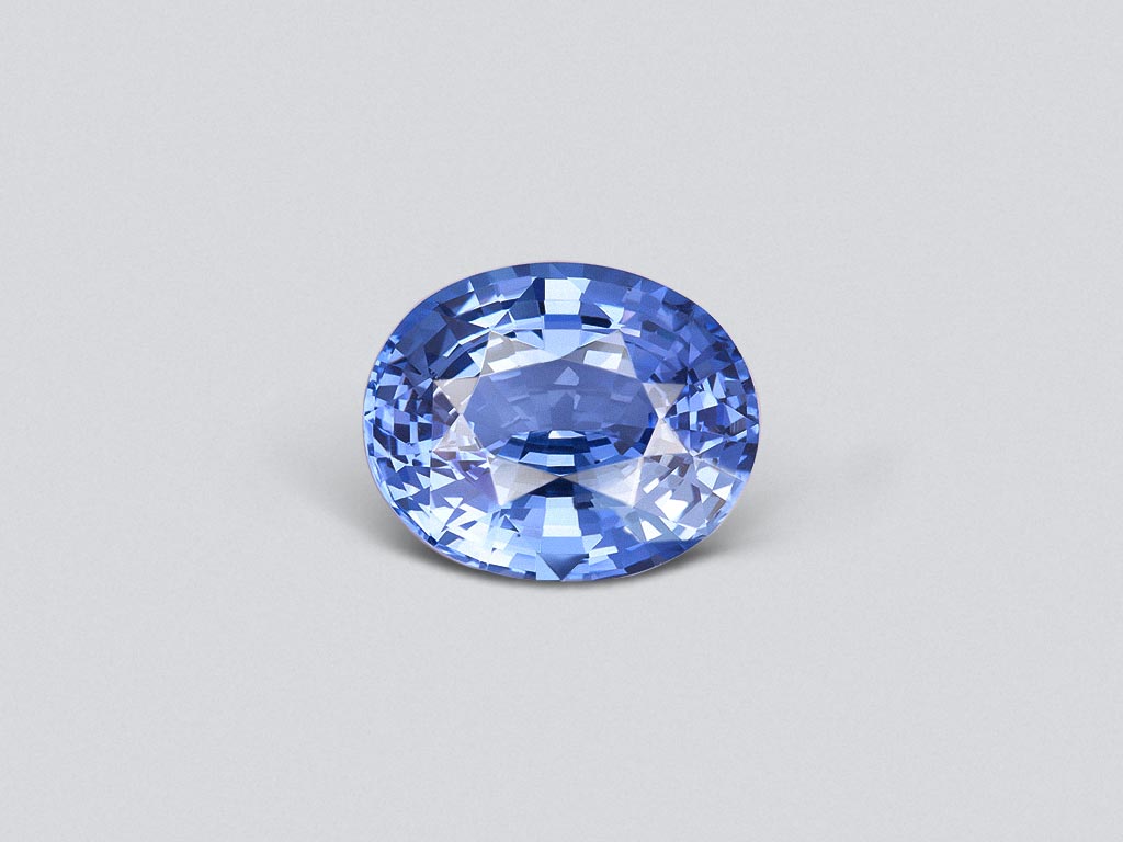 Cornflower blue sapphire in oval cut 11.54 ct, Sri Lanka Image №1