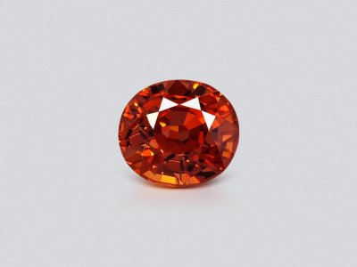 Deep orange oval cut spessartite 5.56 carats  photo