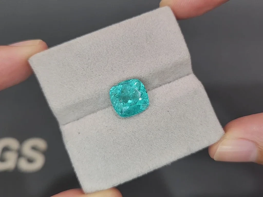 Paraiba turmalin im kissenschliff 4,31 karats, Afrika Image №4
