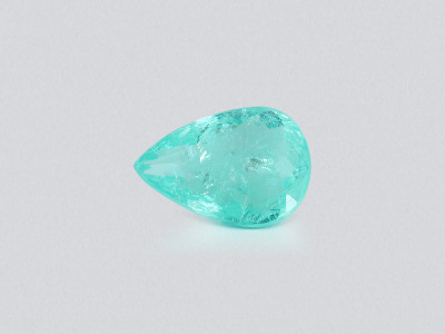 Neon Paraiba tourmaline greenish blue pear cut  2.26 carats, Mozambique photo