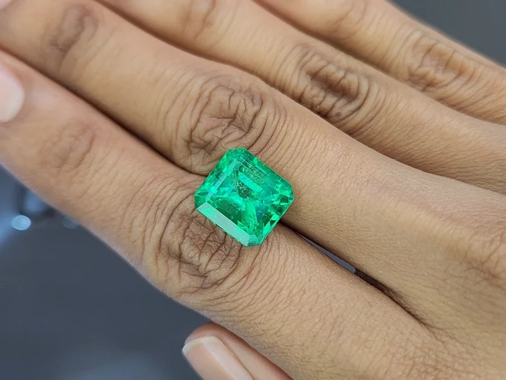 Emerald Mariposa octagon cut 8.41 carats, Colombia Image №2