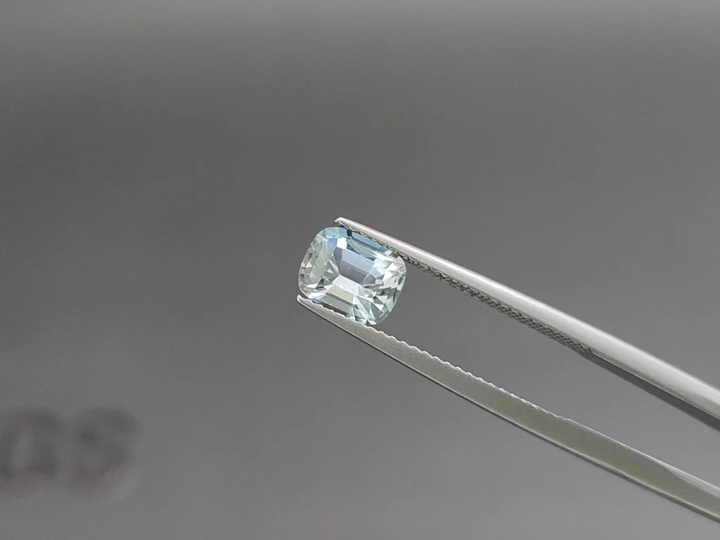 Aquamarine cushion cut 1.19 carats, Madagascar  Image №3