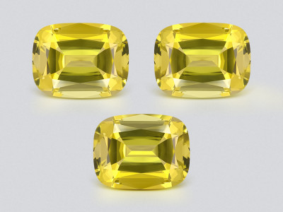 Set of citrine high precision cushion cut 45.64 carats, Africa  photo