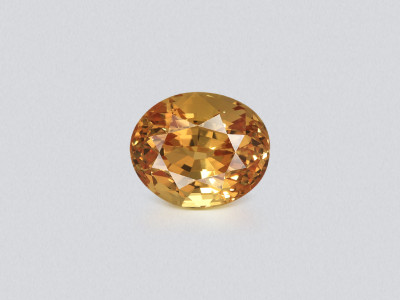Saphir orange non chauffé, taille ovale 2,51 carats, Sri Lanka photo