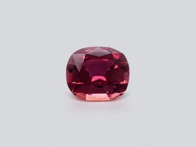 Intense red-pink cushion cut tourmaline 2.70 ct photo