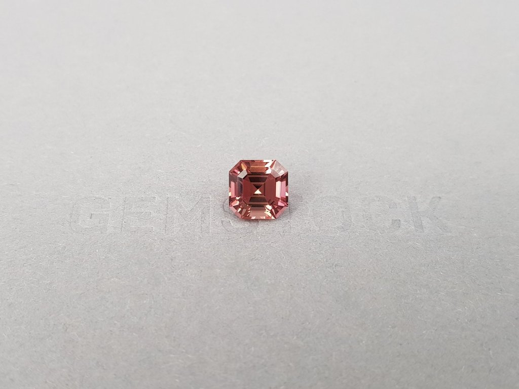 Pink orange tourmaline in octagon cut from Africa 2.51 ct Image №1