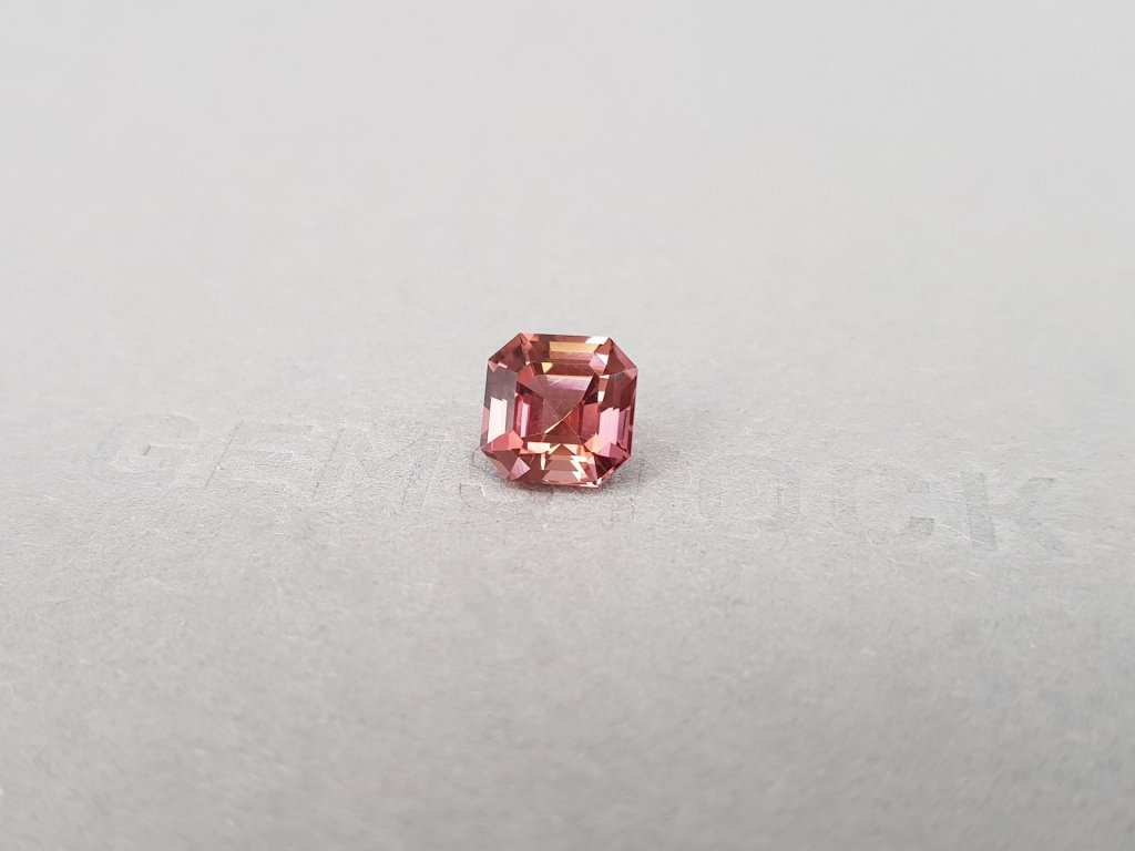 Pink orange tourmaline in octagon cut from Africa 2.51 ct Image №3