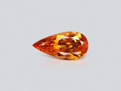 Fanta color spessartine garnet in pear cut 3.46 carats photo