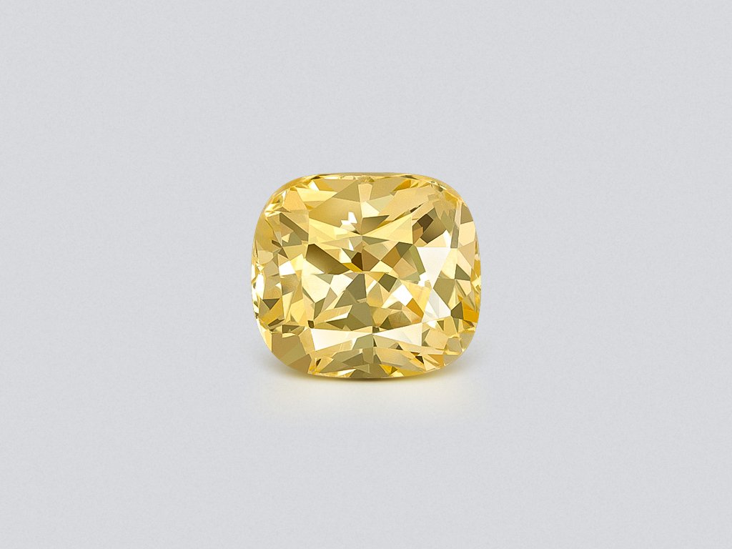 Zafiro amarillo pastel de talla cojín sin calentar de 1,12 ct, Sri Lanka Image №1