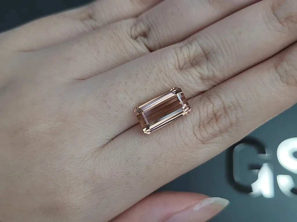 Turmalina talla octagonal 6,46 quilates, África Image №2