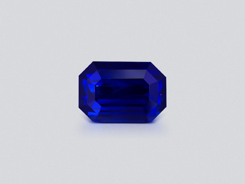 Anlage-saphir, ungeheizt, königsblau achteckschliff 15,20 karat, Burma (SSEF, GRS, GIA) Image №1