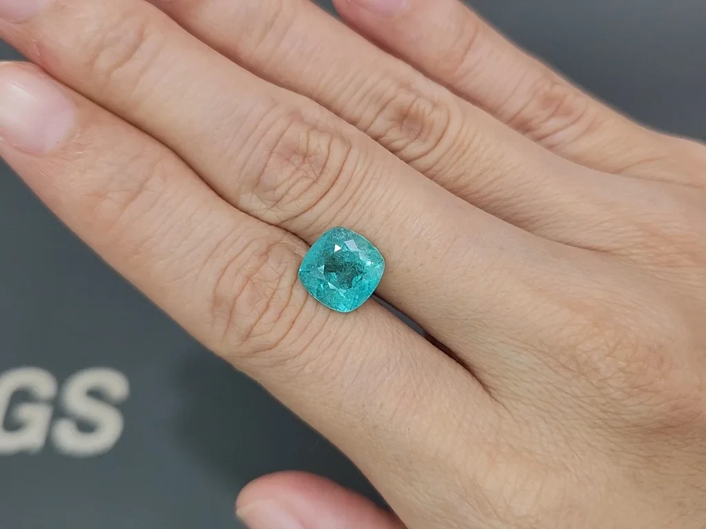 Turmalina Paraiba talla cojín 3,69 quilates, África Image №2