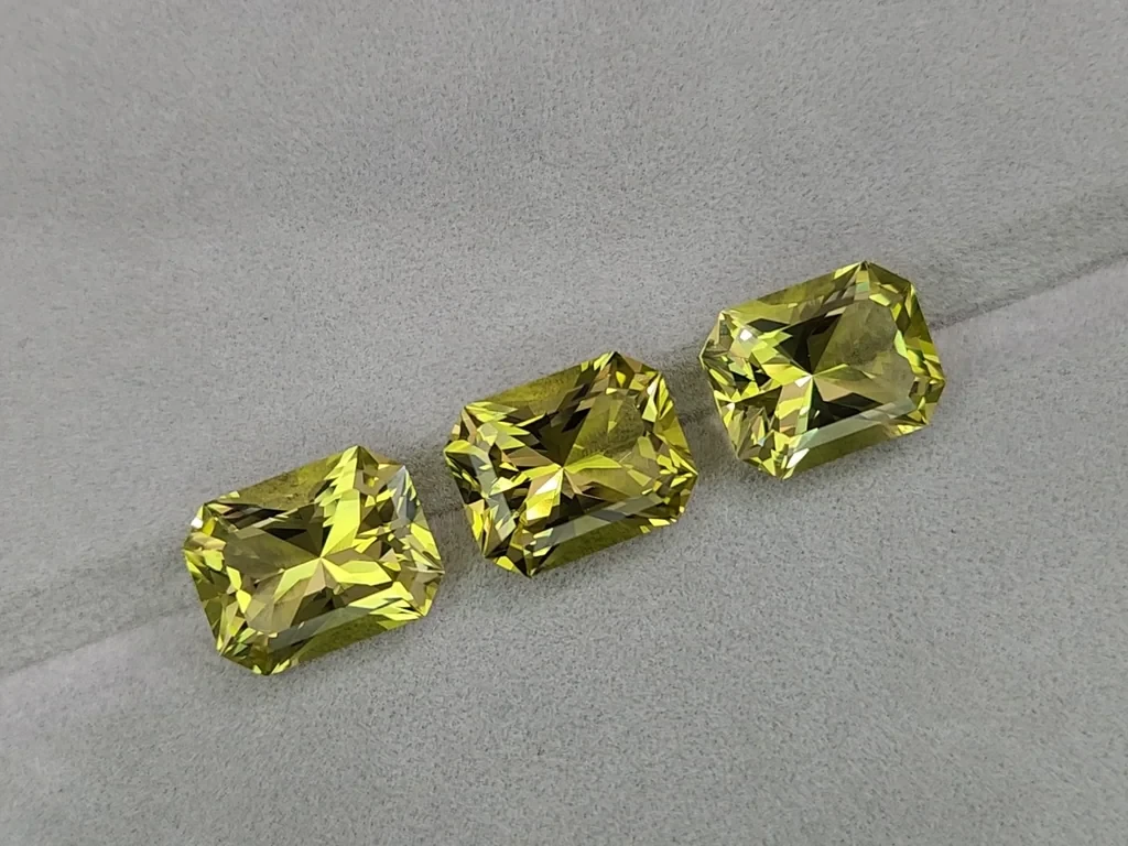 Set of lemon quartz high precision radiant cut 45.00 carats,  Africa Image №5
