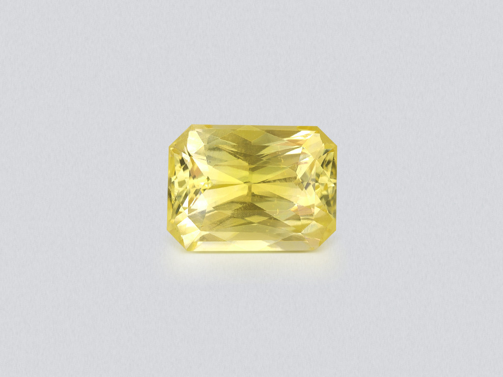 Unheated yellow sapphire radiant cut 8.51 carats, Sri Lanka Image №1