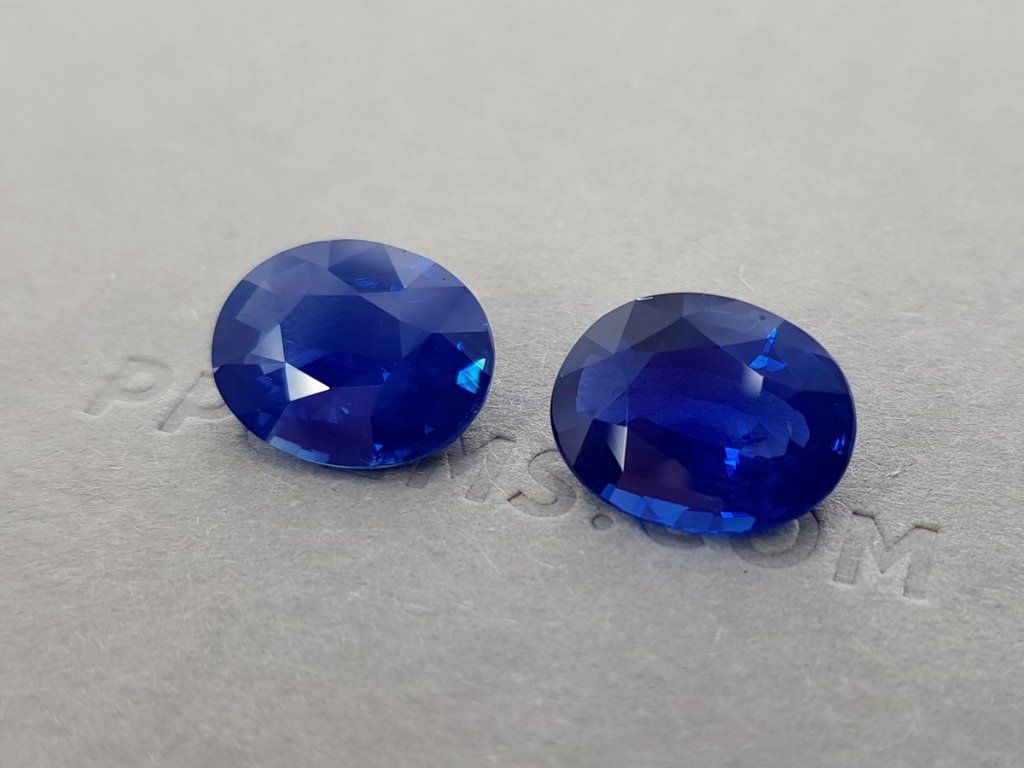 Pair of unheated sapphires 14.10 ct, GRS Image №6