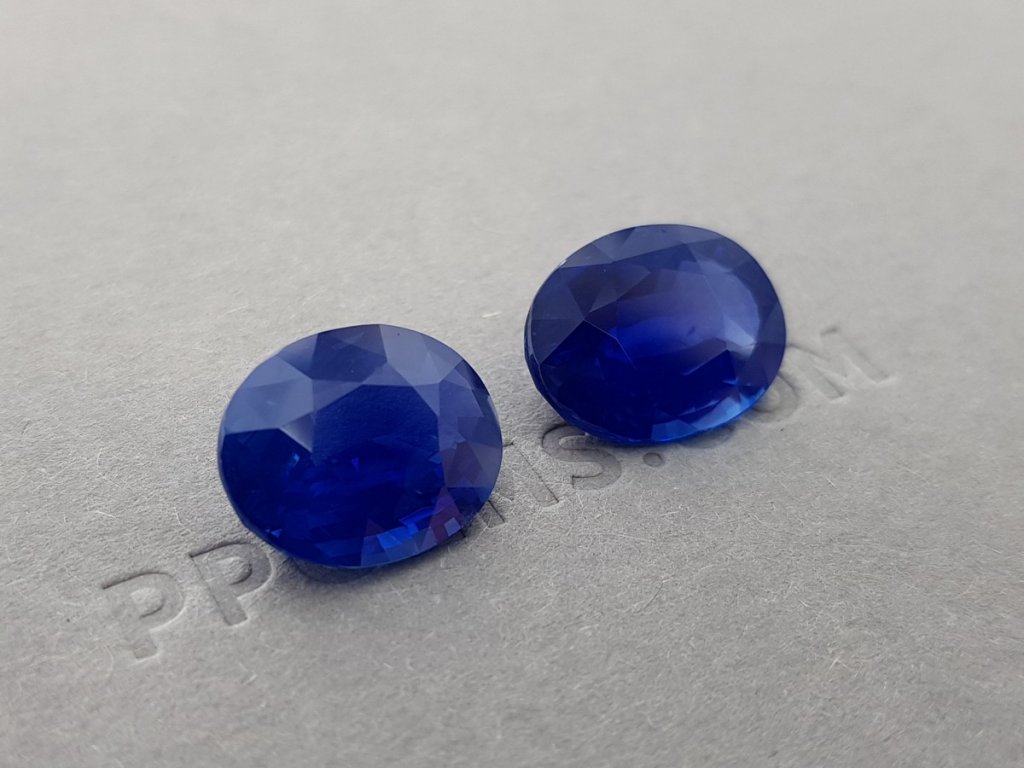 Pair of unheated sapphires 14.10 ct, GRS Image №7