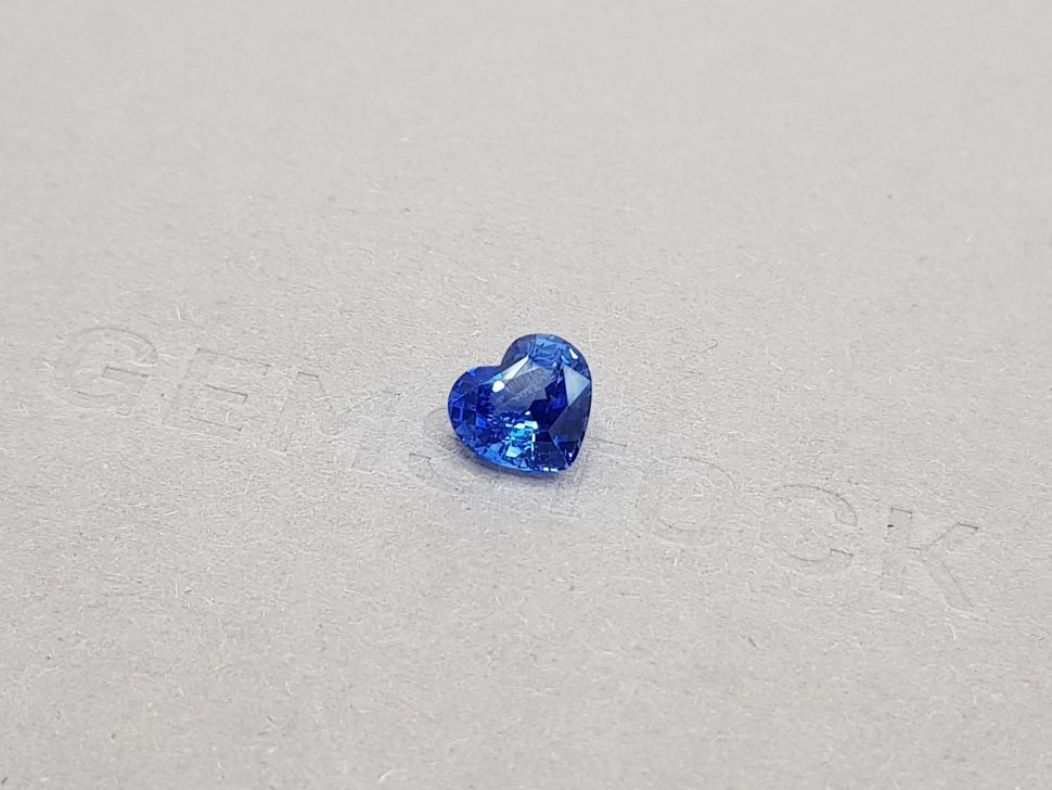 Heart cut cornflower blue Ceylon sapphire 2.08 ct Image №2