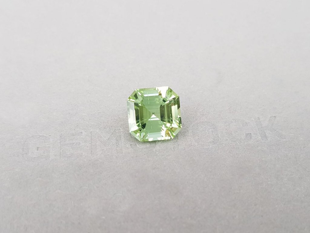 Mint color tourmaline in octagon cut 5.12 ct, Africa Image №2